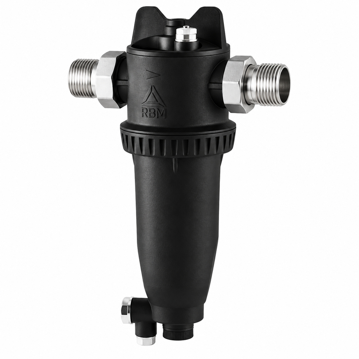 RBM mágneses fűtési szűrő és iszapleválasztó DN32 5/4" 100 mikron (kvs 12,85)